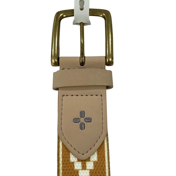 World Map Necktie Tan Woven Belt Elephant Bracelet Gift Set Men Travel Style - Picture 10 of 14